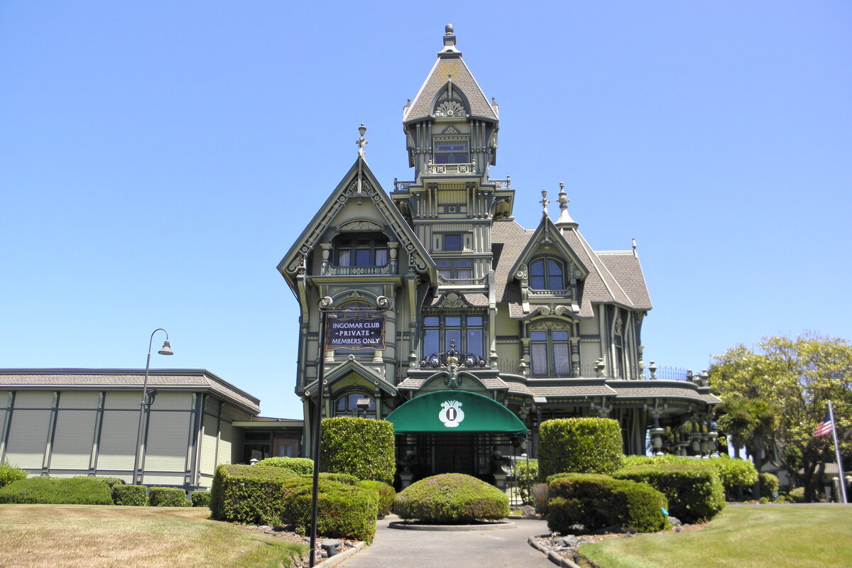 Carson Mansion tower and turret details